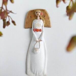 Wiszący anioł komunijny, figurka