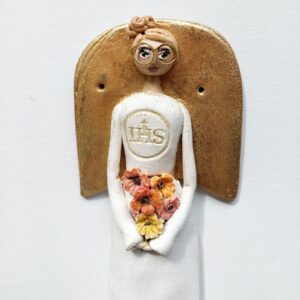 Wisząca figurka Anioł komunijny dla dziewczynki