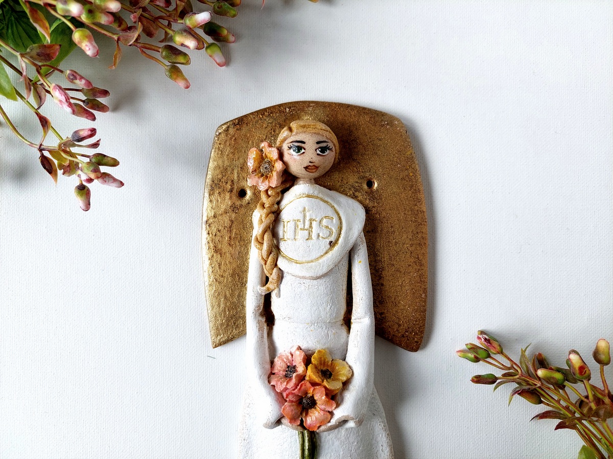 Wisząca figurka komunijna