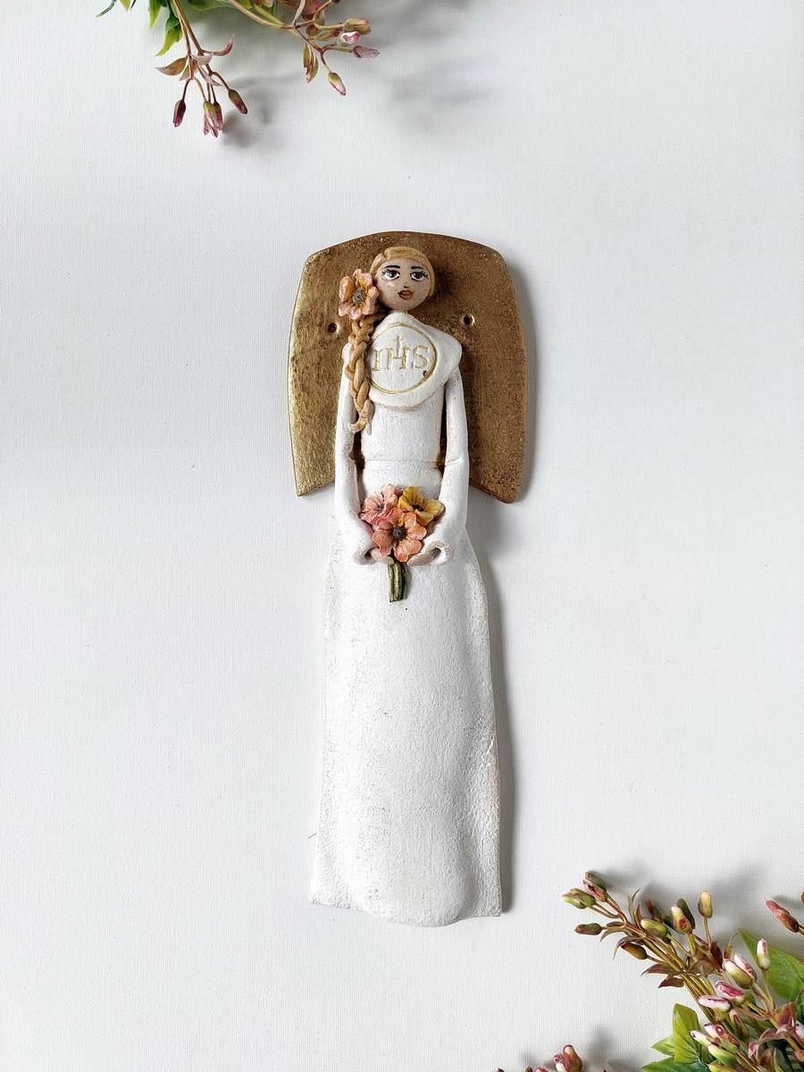 Wisząca figurka komunijna